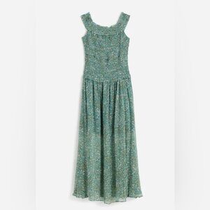 Smocked Off-Shoulder Dress in Floral